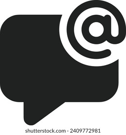 Comment icon symbol vector image. Illustration of the chat social media concept design image