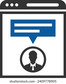 Comment icon symbol vector image. Illustration of the chat social media concept design image