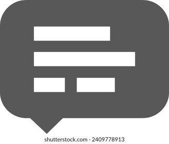 Comment icon symbol vector image. Illustration of the chat social media concept design image