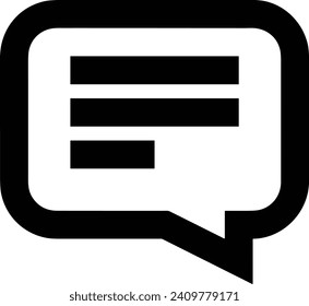 Symbol für Kommentare, Vektorbild. Illustration des Chat-Konzepts für Social Media-Design-Bild