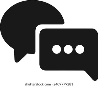 Icono de comentario imagen vectorial. Ilustración de la imagen de diseño del concepto de chat en medios sociales