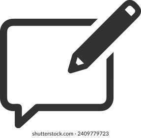 Symbol für Kommentare, Vektorbild. Illustration des Chat-Konzepts für Social Media-Design-Bild