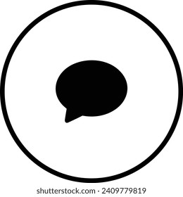 Comment icon symbol vector image. Illustration of the chat social media concept design image
