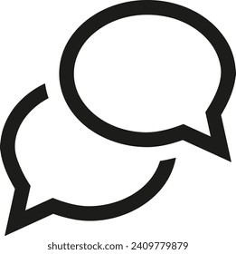 Comment icon symbol vector image. Illustration of the chat social media concept design image