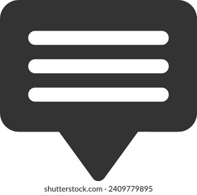 Comment icon symbol vector image. Illustration of the chat social media concept design image