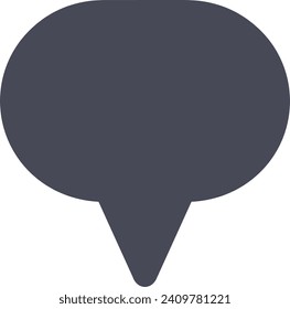 Icono de comentario imagen vectorial. Ilustración de la imagen de diseño del concepto de chat en medios sociales