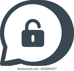 Icono de comentario imagen vectorial. Ilustración de la imagen de diseño del concepto de chat en medios sociales