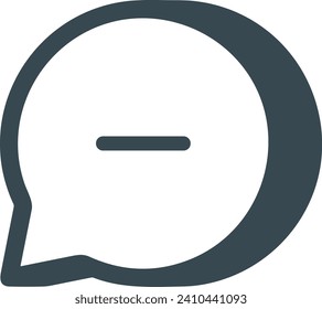 Icono de comentario imagen vectorial. Ilustración de la imagen de diseño del concepto de chat en medios sociales