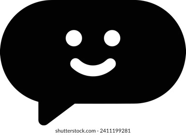 Icono de comentario imagen vectorial. Ilustración de la imagen de diseño del concepto de chat en medios sociales