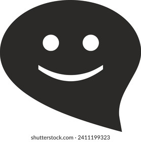 Icono de comentario imagen vectorial. Ilustración de la imagen de diseño del concepto de chat en medios sociales