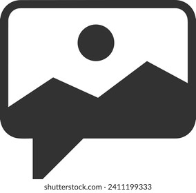 Comment icon symbol vector image. Illustration of the chat social media concept design image