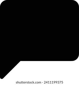 Icono de comentario imagen vectorial. Ilustración de la imagen de diseño del concepto de chat en medios sociales