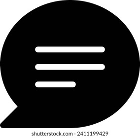 Symbol für Kommentare, Vektorbild. Illustration des Chat-Konzepts für Social Media-Design-Bild