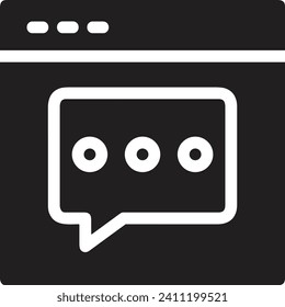 Icono de comentario imagen vectorial. Ilustración de la imagen de diseño del concepto de chat en medios sociales