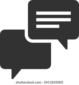 Comment icon symbol vector image. Illustration of the chat social media concept design image