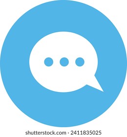 Icono de comentario imagen vectorial. Ilustración de la imagen de diseño del concepto de chat en medios sociales