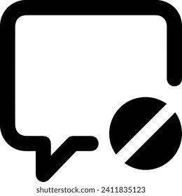 Comment icon symbol vector image. Illustration of the chat social media concept design image