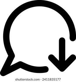 Icono de comentario imagen vectorial. Ilustración de la imagen de diseño del concepto de chat en medios sociales