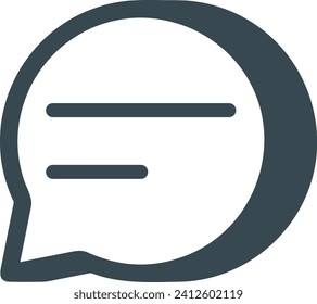 Icono de comentario imagen vectorial. Ilustración de la imagen de diseño del concepto de chat en medios sociales