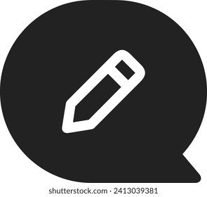 Comment icon symbol vector image. Illustration of the chat social media concept design image