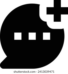 Symbol für Kommentare, Vektorbild. Illustration des Chat-Konzepts für Social Media-Design-Bild