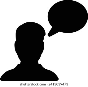 Icono de comentario imagen vectorial. Ilustración de la imagen de diseño del concepto de chat en medios sociales