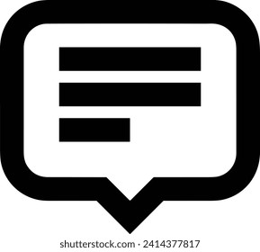 Comment icon symbol vector image. Illustration of the chat social media concept design image