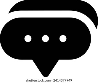 Icono de comentario imagen vectorial. Ilustración de la imagen de diseño del concepto de chat en medios sociales