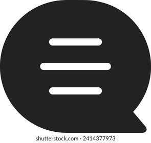 Symbol für Kommentare, Vektorbild. Illustration des Chat-Konzepts für Social Media-Design-Bild