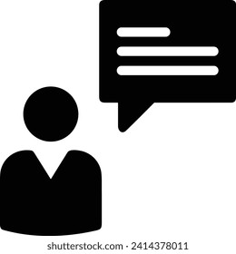 Icono de comentario imagen vectorial. Ilustración de la imagen de diseño del concepto de chat en medios sociales