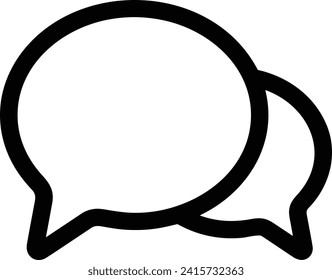 Comment icon symbol vector image. Illustration of the chat social media concept design image