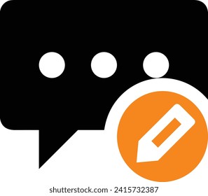 Comment icon symbol vector image. Illustration of the chat social media concept design image