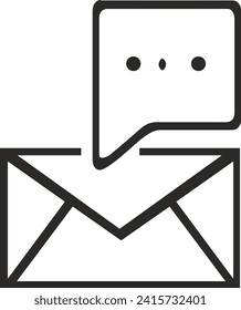 Comment icon symbol vector image. Illustration of the chat social media concept design image