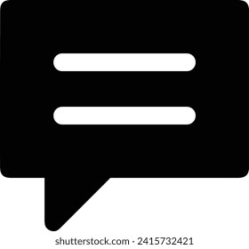 Icono de comentario imagen vectorial. Ilustración de la imagen de diseño del concepto de chat en medios sociales
