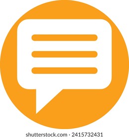 Icono de comentario imagen vectorial. Ilustración de la imagen de diseño del concepto de chat en medios sociales