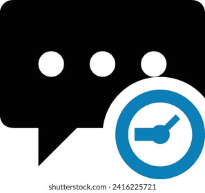 Comment icon symbol vector image. Illustration of the chat social media concept design image