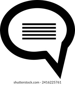 Comment icon symbol vector image. Illustration of the chat social media concept design image