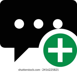 Symbol für Kommentare, Vektorbild. Illustration des Chat-Konzepts für Social Media-Design-Bild