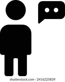 Icono de comentario imagen vectorial. Ilustración de la imagen de diseño del concepto de chat en medios sociales