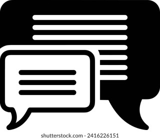 Icono de comentario imagen vectorial. Ilustración de la imagen de diseño del concepto de chat en medios sociales