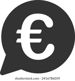 Icono de comentario imagen vectorial. Ilustración de la imagen de diseño del concepto de chat en medios sociales