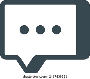 Comment icon symbol vector image. Illustration of the chat social media concept design image