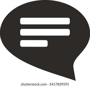 Comment icon symbol vector image. Illustration of the chat social media concept design image