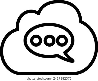 Icono de comentario imagen vectorial. Ilustración de la imagen de diseño del concepto de chat en medios sociales