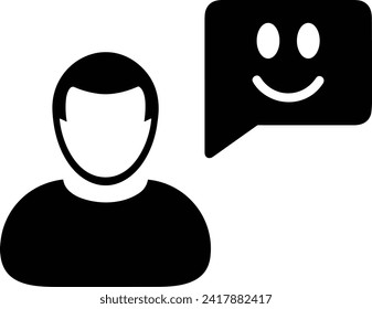Icono de comentario imagen vectorial. Ilustración de la imagen de diseño del concepto de chat en medios sociales