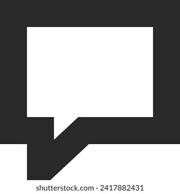 Icono de comentario imagen vectorial. Ilustración de la imagen de diseño del concepto de chat en medios sociales