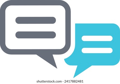 Icono de comentario imagen vectorial. Ilustración de la imagen de diseño del concepto de chat en medios sociales