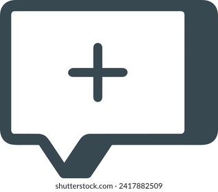 Comment icon symbol vector image. Illustration of the chat social media concept design image