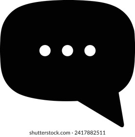 Icono de comentario imagen vectorial. Ilustración de la imagen de diseño del concepto de chat en medios sociales