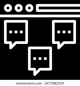 Symbol für Kommentare, Vektorbild. Illustration des Chat-Konzepts für Social Media-Design-Bild